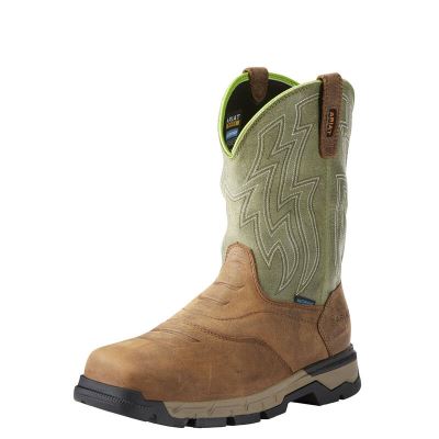 Ariat Work: Rebar Flex Western Waterproof Composite Toe Zapatos de Seguridad Hombre - Marrones (RMFK